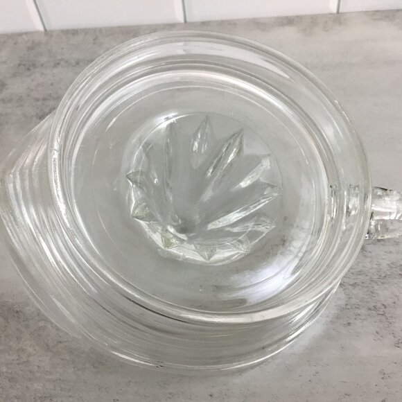 Vintage Citrus Juicer Heavy Glass Reamer Squeezer Handle Spout Orange Lemon Lime - Picture 7 of 8